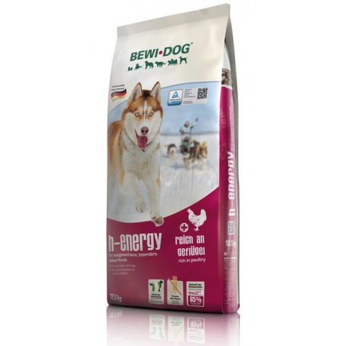 غذای خشک بوی داگ مخصوص سگ پر انرژی (با فعالیت بسیار بالا)/ 12,5 کیلویی/ BEWI DOG h-energy